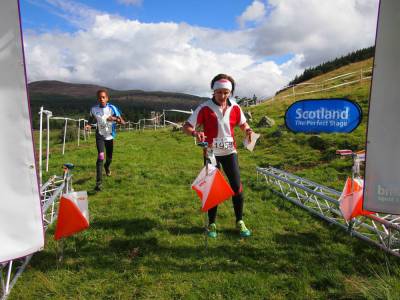 Braemar Castle and the finish line