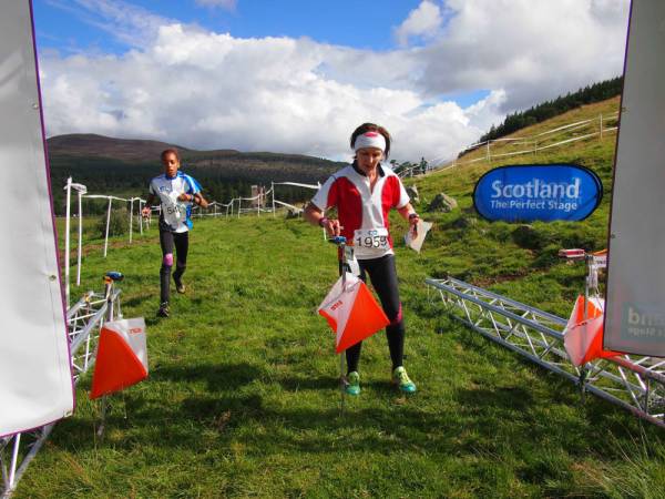 Braemar Castle and the finish line