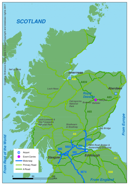 Location in Scotland