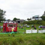 Big screen from club tent area