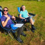 Day 4 Organisers Pauline and Sarah working really hard