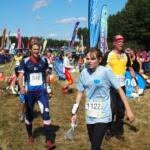 Crowds at the finish