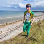 Ben Hartman of Interlopers taking the scenic route to his next control.